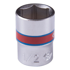KING TONY (233516S) Головка торцевая стандартная шестигранная 1/4", дюймовая 1/2"