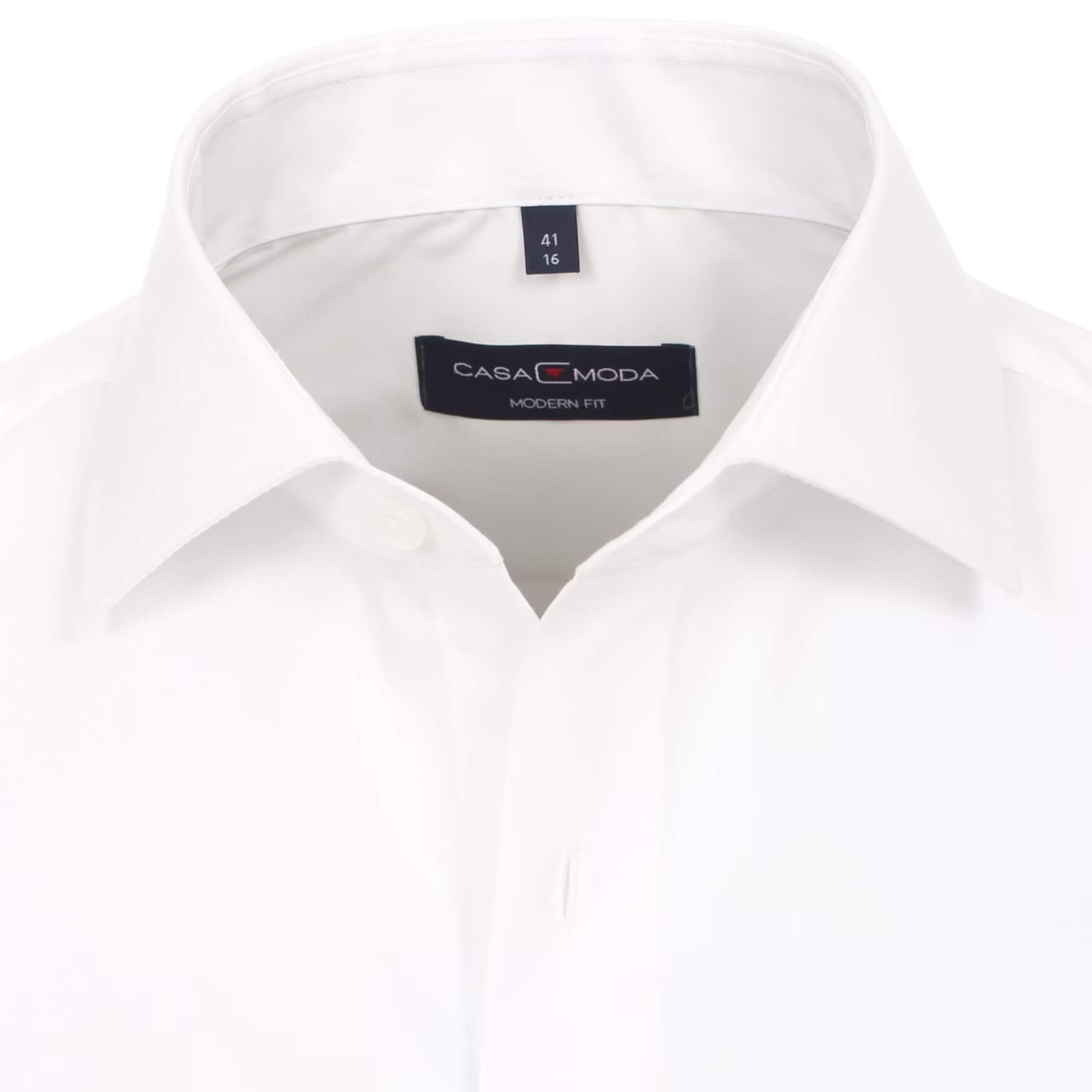Сорочка мужская Casamoda Modern Fit 006530-000 под костюм белая