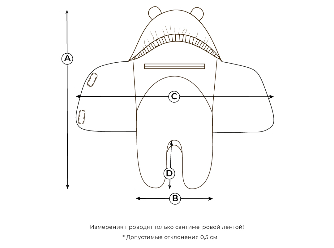 конверт-звездочка "шалфей" с прорезями для ремней безопасности 0+ на официальном сайте