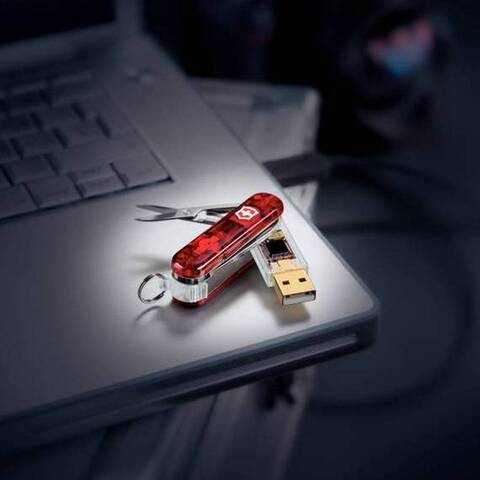 Брелок Victorinox Victorinox Swissmemory 1GB, 58 mm Red (4.6076.TG1)