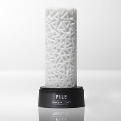 Белый 3D мастурбатор PILE - 