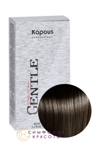Гель-краска для волос для мужчин без аммония, 7.1 темный блондин пепельный Kapous, 40 мл+40 мл