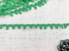 Тесьма с эластичными петлями, 8х10 м, ш. 1,5 см, зелёный