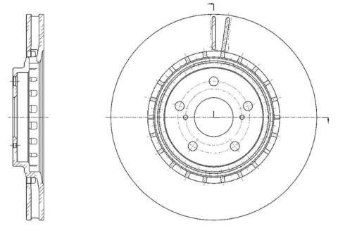 Диск тормозной вентилируемый G-brake  GR-20952