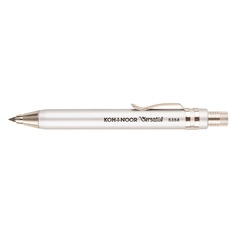 Карандаш цанговый металлический с клипом KOH-I-NOOR VERSATIL 5358, 3,2мм, серебристый