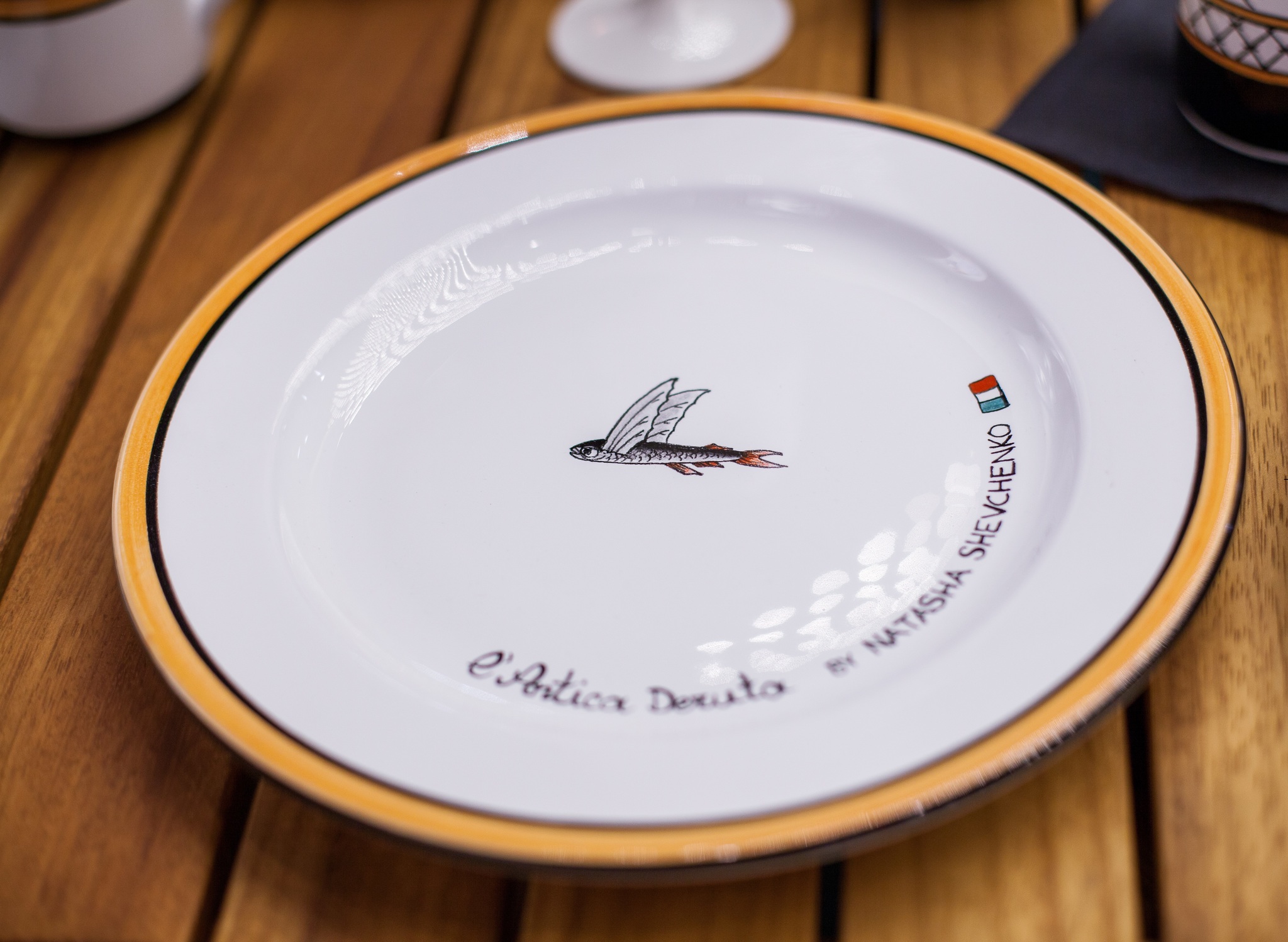 Set of plates Flying Fish collection, 4 pc.