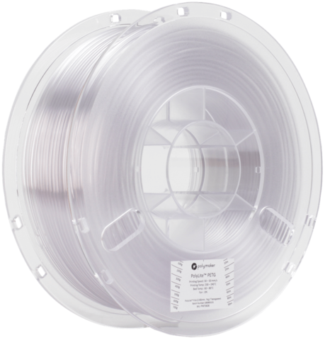 Пластик для 3D-принтера PolyMaker PolyLite PETG, 1.75 мм, 1 кг, Прозрачный
