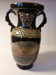 Ваза фарфор 15 см с видами Петербурга