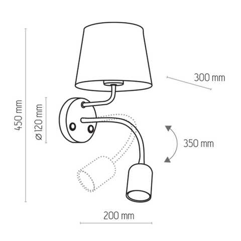 Настенный светильник TK Lighting 2537 Maja