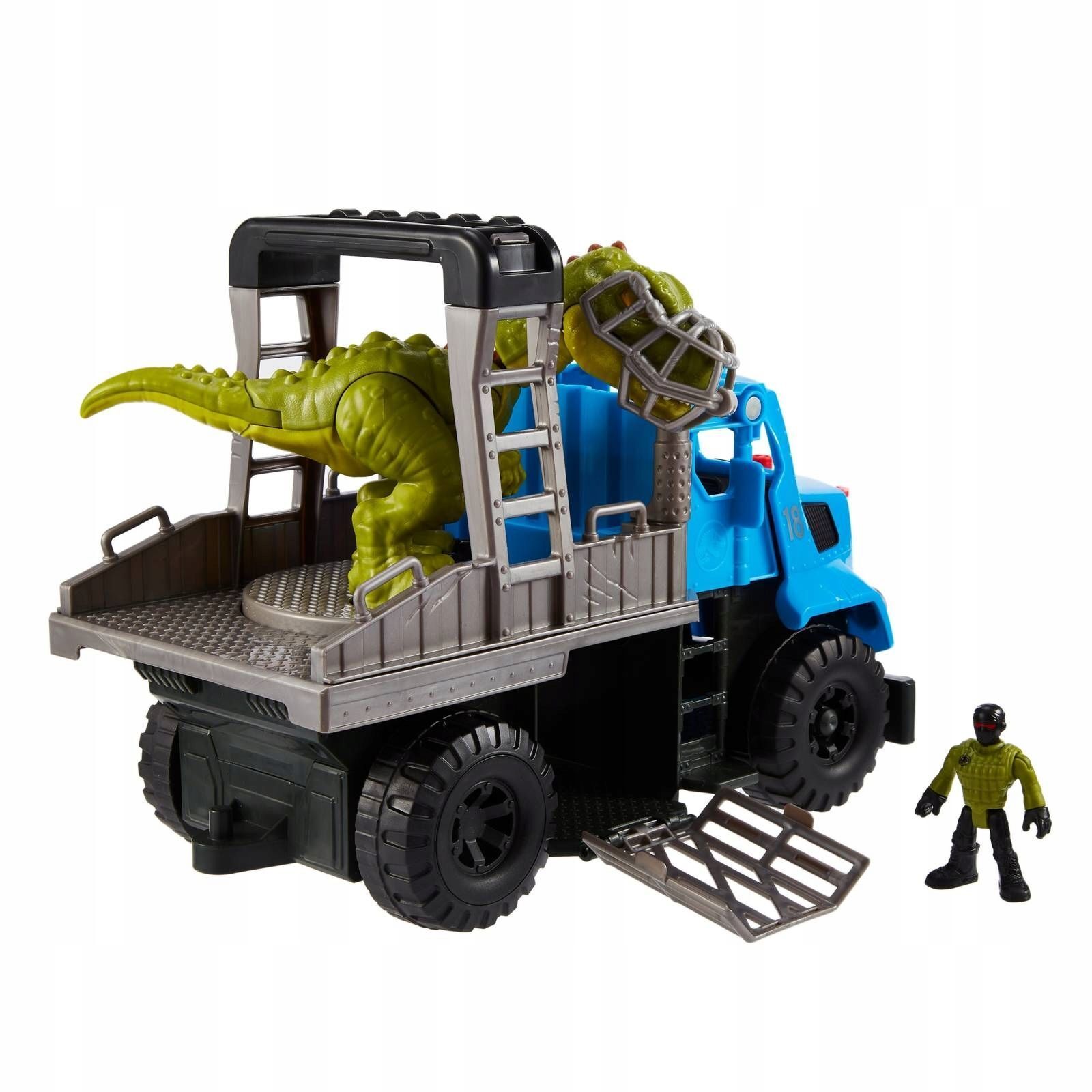 Игровой набор Imaginext Jurassic World - Фигурка динозавра Мир Юрского  периода 3 и Автомобиль-транспортер GVV50 купить в Москве | Доставка по  России.