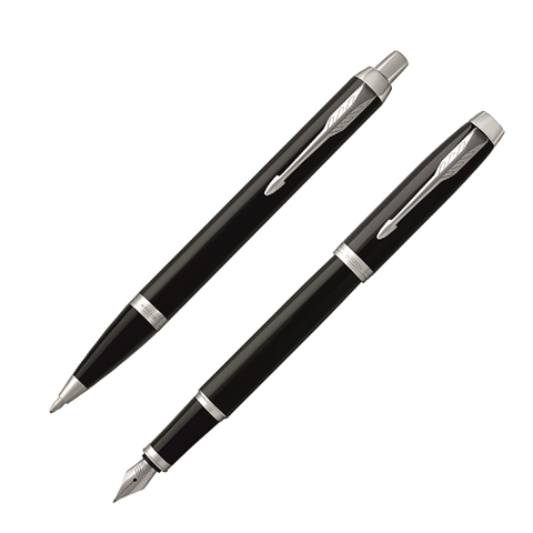 Набор Parker IM Core FK221 (2093215) Black CT ручка перьевая, ручка шариковая подар.кор.