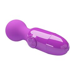 Фиолетовый мини-вибратор с шаровидной головкой Mini Stick - 