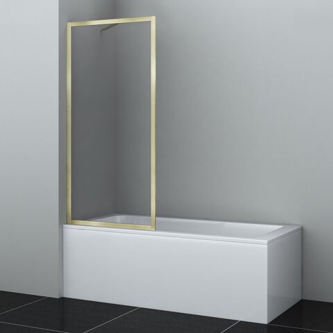 WasserKRAFT Abens 20W01-80 Brushed gold Fixed Стеклянная шторка