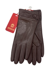 Перчатки. Женские. Материал верха: Кожаные. Подклад: Плюш-флис.В упаковке 5 шт.