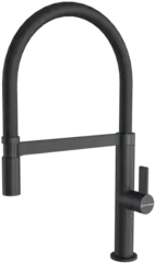 Смеситель Kuchenstern TURM-E 405BL40 Черный BL, с гибким изливом