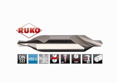 Сверло центровочное 1,6x35,5мм S=4,0мм №А HSS-G DIN333 Ruko 217016