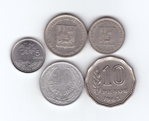 Южная Америка. 5 монет