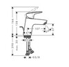 Hansgrohe Logis 71070670 Смеситель для раковины (чёрный матовый)
