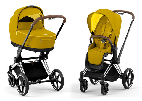 Детская коляска Cybex Priam IV 2 в 1 Mustard Yellow