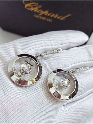 Серьги Chopard серебро