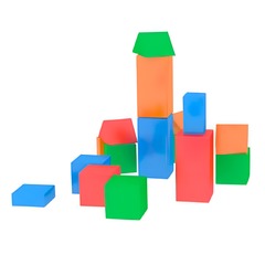 Набор мягких игровых модулей "Строитель" 16 эл.