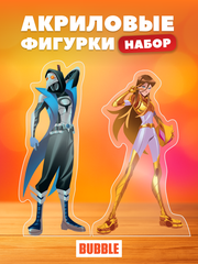 Акриловые фигурки BUBBLE: Чумной доктор и Рысь