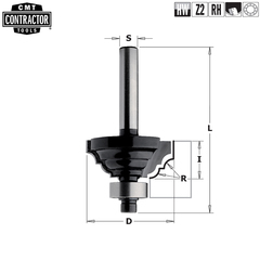 Фреза концевая CMT-contractor фасочная S=8 D=42,8x18,5 K941-430