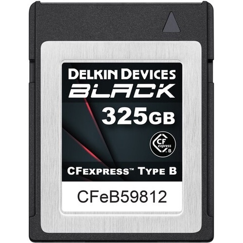 Карта памяти Delkin Devices Cfexpress B 325GB BLACK 1725 /1240 MB/s