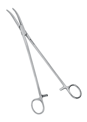 Зажим гинекологический изогнутый