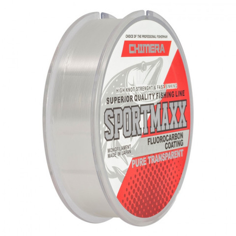 Леска CHIMERA SPORTMAXX Fluorocarbon Coating Pure Transparent 100m.0.28mm