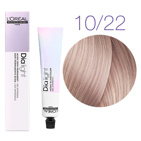 L'Oreal Professionnel Dia light 10.22 (Молочный коктейль интенсивный перламутровый) - Краска для волос
