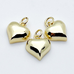 Подвеска Сердце, позолота, размер 12*11 мм, цена за 1 шт