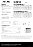 Аккумуляторная батарея DELTA BATTERY DT 606