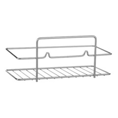 67-0-656 Полка для ванной прямая 1 ярус гальваника цинк,цвет хром (РемоКолор)