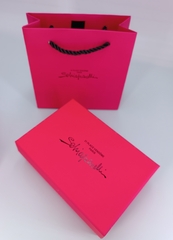 99911- Комплект подарочной упаковки SCHIAPARELLI прямоугольная (пакет+коробка+мешочек)