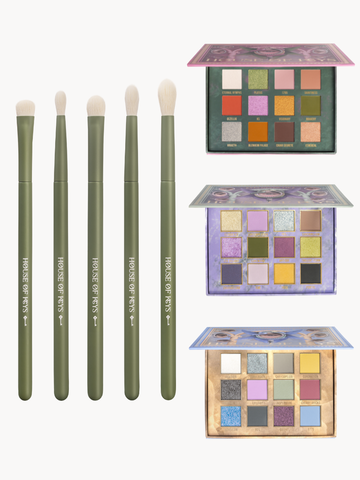Набор из 5 кистей GRACEFUL GREEN & EYES NEVER LIE часть I & II & III