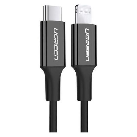 Кабель UGREEN US171 (60752) USB-C to Lightning Cable Nickel Plating ABS Shell 2м черный