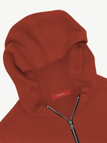 Толстовка на замке из экохлопка