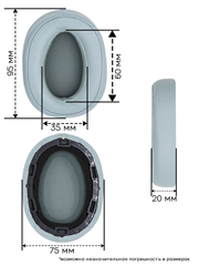 Амбушюры Sony MDR-100ABN, WHH900N