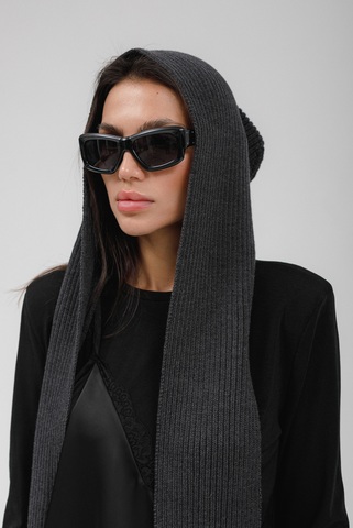 Капюшон-шарф (графит)