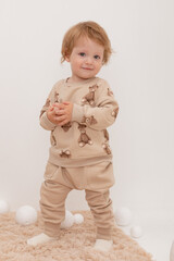 брюки  для мальчика  КР 400593/темно-бежевый к410