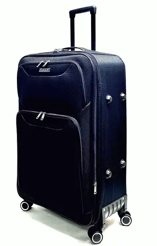 Чемодан Hossoni тканевый большой 75|44|27+3|см (4 колеса съемные) Цена указана на САМОВЫВОЗ!!!