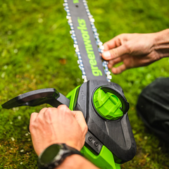 Цепная пила Greenworks GD24CS30K4 24V (30 см) аккумуляторная, с АКБ 4 А/ч и ЗУ