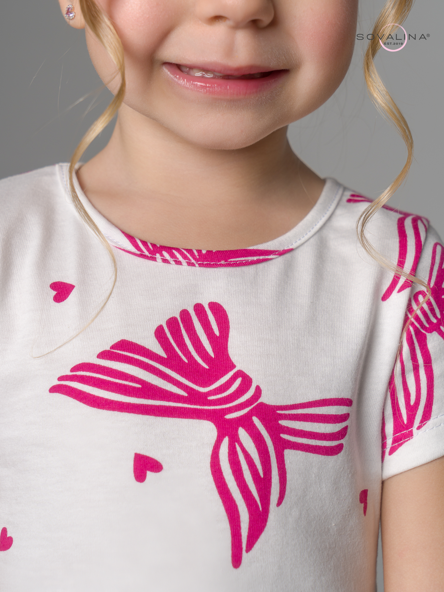 Платье Лето алые бантики