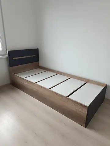 Кровать Наоми КР-12 дуб каньон / графит