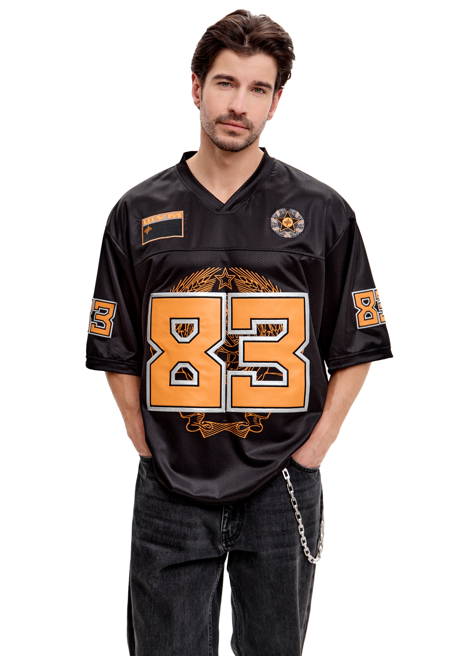 Джерси ШУМ СПОРТА Черно-оранжевое