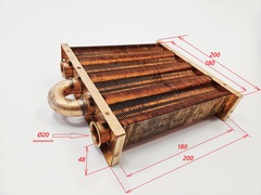 Главный теплообменник (85fin) для HYDROSTA HSG 130-200 SD (без фитингов) (арт. 3318108640_н/о)