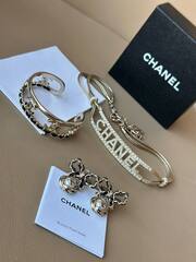 Серьги style by CHANEL цвет шампань