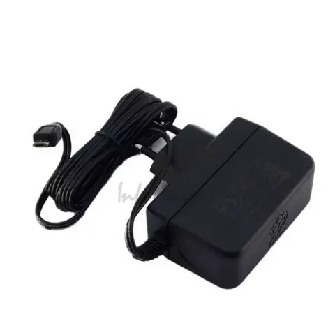 Raspberry Pi 3 Model B Блок питания Official Power Supply Retail, Black, 5.1V, 2.5A, Cable 1.5 m, Micro USB-B output jack, для Raspberry Pi 3 B/B+  (182-5739) 177-0223 (182-5739)