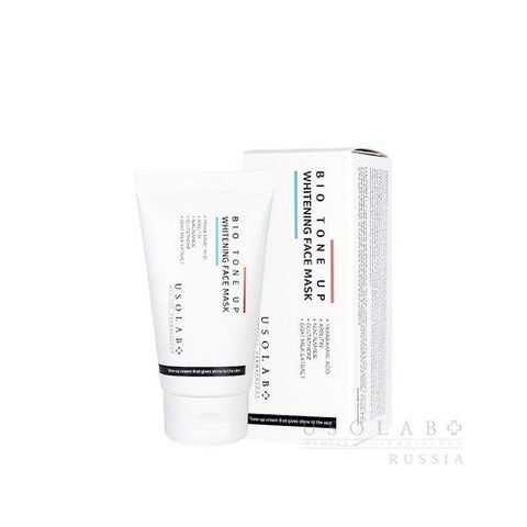 USOLAB Маска для выравнивания тона кожи, 50 мл. | Bio Tone Up Whitening Face Mask